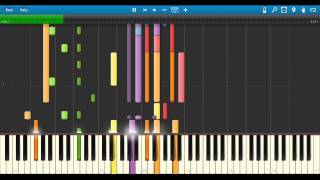 Aaliyah Choosey Lover Midi Piano Synthesia [upl. by Heber698]