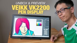 Veikk VK2200 Pen Display  Unbox and Preview [upl. by Chung336]