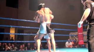 Kickboxen SM Titelkampf Wil 2010 91 kg Jovan Jovanovic VS Tarek Braidl [upl. by Aehsrop]