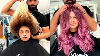 INCREÍBLES TRANSFORMACIONES DE CABELLO 2019  ANTES Y DESPUÉS [upl. by Moss]