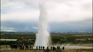 Geysir Hot Springs in Iceland [upl. by Aehsila682]