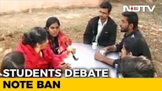 Cashless Society Best Move For India Students Debate [upl. by Biancha307]