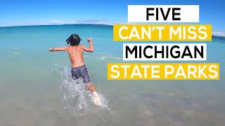 Top 5 Michigan State Parks  Fulltime RV Family [upl. by Binny586]