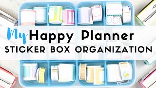 My New HAPPY PLANNER Sticker Box Storage and ORGANIZATION System❗️  At Home With Quita [upl. by Pruchno]