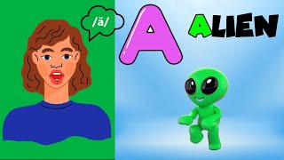 Fun ABC Phonics Chant for Kids  A to Z Letter Sounds with Animation [upl. by Batsheva]