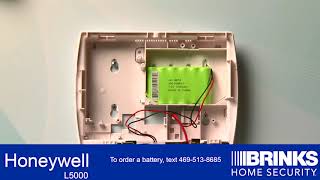 How to replace your Honeywell Touch 5000 Panel Battery [upl. by Callery]