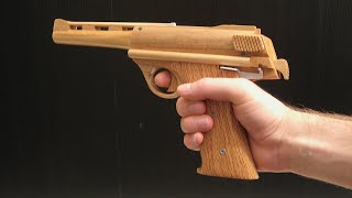 rubber band gun blowback Auto Mag [upl. by Sello]