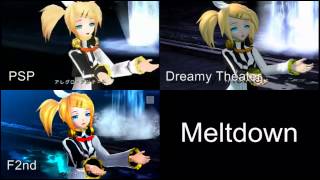 Meltdown Project Diva F2nd PV Comparison [upl. by Garneau]