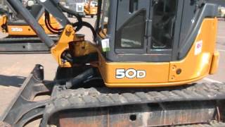 John Deere 50D Mini Excavator Walkaround w Specs [upl. by Reviere]