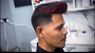 High taper fade  Quiff textured  How to do a high taper fade for beginners [upl. by Dlanar]