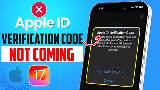 How to Fix Apple ID Verification Code Not Working  Apple ID Verification Code Not Coming [upl. by Cad]