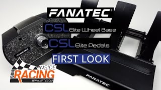 Fanatec CSL Elite Wheel Base and Pedals First Look [upl. by Rianon]