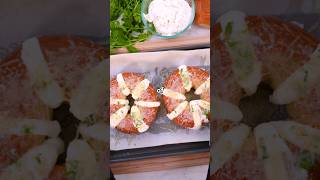 Making LAs CRAZY GOOD viral cream cheese stuffed bagels [upl. by Sherborn]