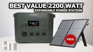 Growatt Infinity 2000  2200w LiFePO4 Power Station Solar Generator [upl. by Esihcoc661]