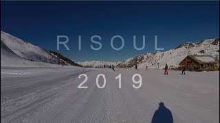 Risoul 2019  Skiing  GoPro Hero Session 5 [upl. by Ilana]