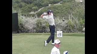 Ross Fisher  Golf Swing Driver Slow motion Face On [upl. by Ekyt]