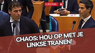 Debat loopt WEER uit de hand wegens zwart gelakte stukken Faber Baudet is klaar met LINKSE TRANEN [upl. by Dusa]