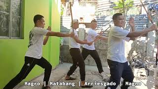 BASIC ARNIS STANCES AND BASIC ARNIS THRUSTS [upl. by Marleah]