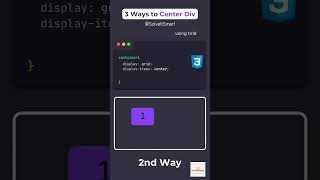 😱🔥 3 Ways to Center Div  Frontend Developer  Web Developer  Solve It Smart [upl. by Ahsenaj]