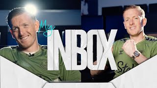 Whats in JORDAN PICKFORDS Inbox  Englands number one answers YOUR questions [upl. by Norse]