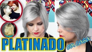 CABELO PLATINADO EM CASA  💇🏼 Do ruivo ao GRANNY HAIR  Tutorial [upl. by Retsbew104]