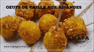 Recette œufs de caille aux amandes [upl. by Aieken]