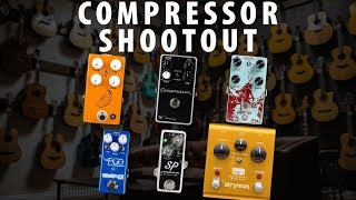 Compressor Shootout Strymon vs Wampler vs Xotic vs Walrus Audio vs JHS vs Keeley [upl. by Aiekahs255]