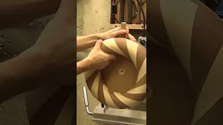 Woodturning  The Iris 🪵 woodart woodworking diy [upl. by Kenji494]