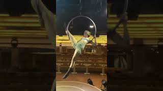 Aerial Lyra Hoop Trick aerial aerialist lyra hoop spin trick shiplife [upl. by Durarte]