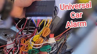 Universal Car Alarm Installation  wiring diagram explained [upl. by Meikah572]