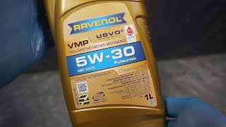 Ravenol VMP 5W30 Jak wygląda oryginalny olej silnikowy [upl. by Nylatsyrc55]