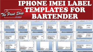 Iphone Imei Label Templates All Models [upl. by Eenram]