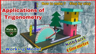 Mathematics working model  Applications of Trigonometry  Clinometer working model  Maths Models [upl. by Anesusa560]