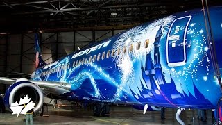 Painting the WestJet MagicPlane livery [upl. by Notsa]