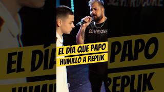 El día que PAPO HUMILLÓ a REPLIK💀 Papo Replik Freestyle FmsArgentima [upl. by Etiam]