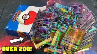 THE MOST GX CARDS This STRANGE Pokemon Box had 200 ULTRA RARES INSIDE [upl. by Maynard298]