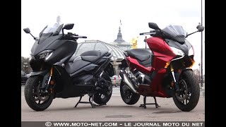 Duel vidéo Honda Forza 750 Vs Yamaha Tmax 560 [upl. by Aikehs]