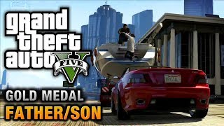 GTA 5  Mission 4  FatherSon 100 Gold Medal Walkthrough [upl. by Ahset]