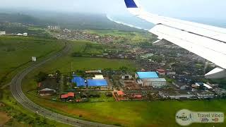 GoAir Landing at Goa Airport  Goa in August [upl. by Dettmer776]