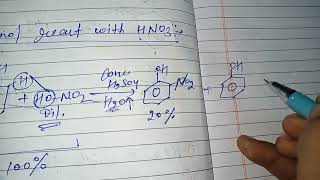 Nitration of phenolphenol react with concentrated nitric acidphenol react with dilute nitric acid [upl. by Nehte]