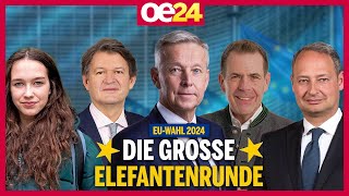 Die oe24TVElefantenrunde zur EUWahl 2024 [upl. by God]