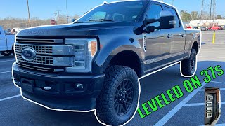 Ford F250 Lariat Sport Covert Edition Leveled on 37s 2020 Magnetic [upl. by Anitsim]