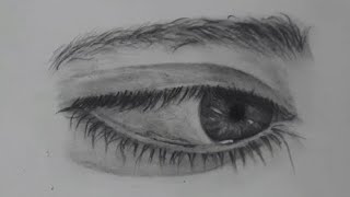 Comment Dessiner Un Oeil Très Simple Et Réaliste N°7  Tuto dessin howtodraw sketch dessin art [upl. by Gordie]