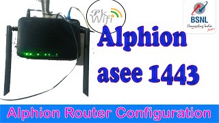 How to Configuration  Alphion asee1443 Router  अल्फ़ियन राउटर को कैसे कॉन्फ़िगर करें [upl. by Hackney]