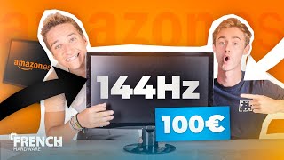 ON A ACHETÉ UN ÉCRAN GAMER 144HZ à 100€ SUR AMAZONES [upl. by Aratnahs]