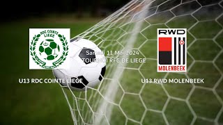 U13 RACING WHITE DARING MOLENBEEK  U13 R DARING CLUB DE COINTELIÈGE SAMEDI 11 MAI 2024 [upl. by Aleakim]