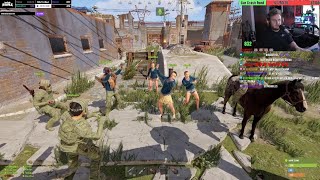 Rust Twitch Rivals 2 Mr Wobbles  Team EU Rust Outpost party [upl. by Danika]