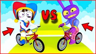 Pomni Vs Jax Bisiklet Yarışı 😂  ROBLOX Bike of Hell [upl. by Adelaida]