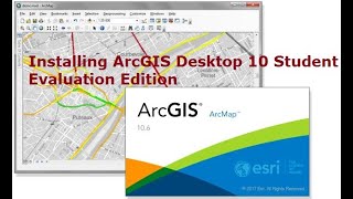 Installing ArcGIS Desktop 10 Student Evaluation Edition  How to install ArcGIS [upl. by Kidd]