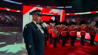 Lyndon Slewidge performs Canadian Anthem  2012 NHL ASG [upl. by Drolet]